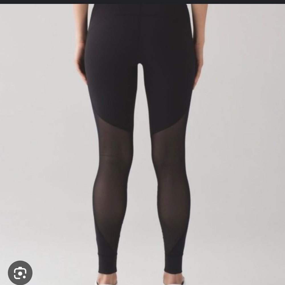 Lululemon mesh black leggings